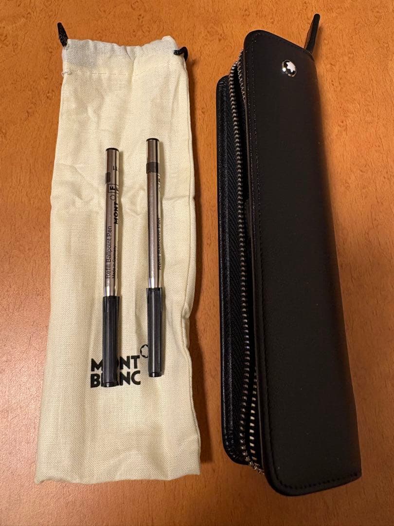 【未使用品】モンブラン マイスターシュテュック プラチナ 持ち運び用純正ケース付