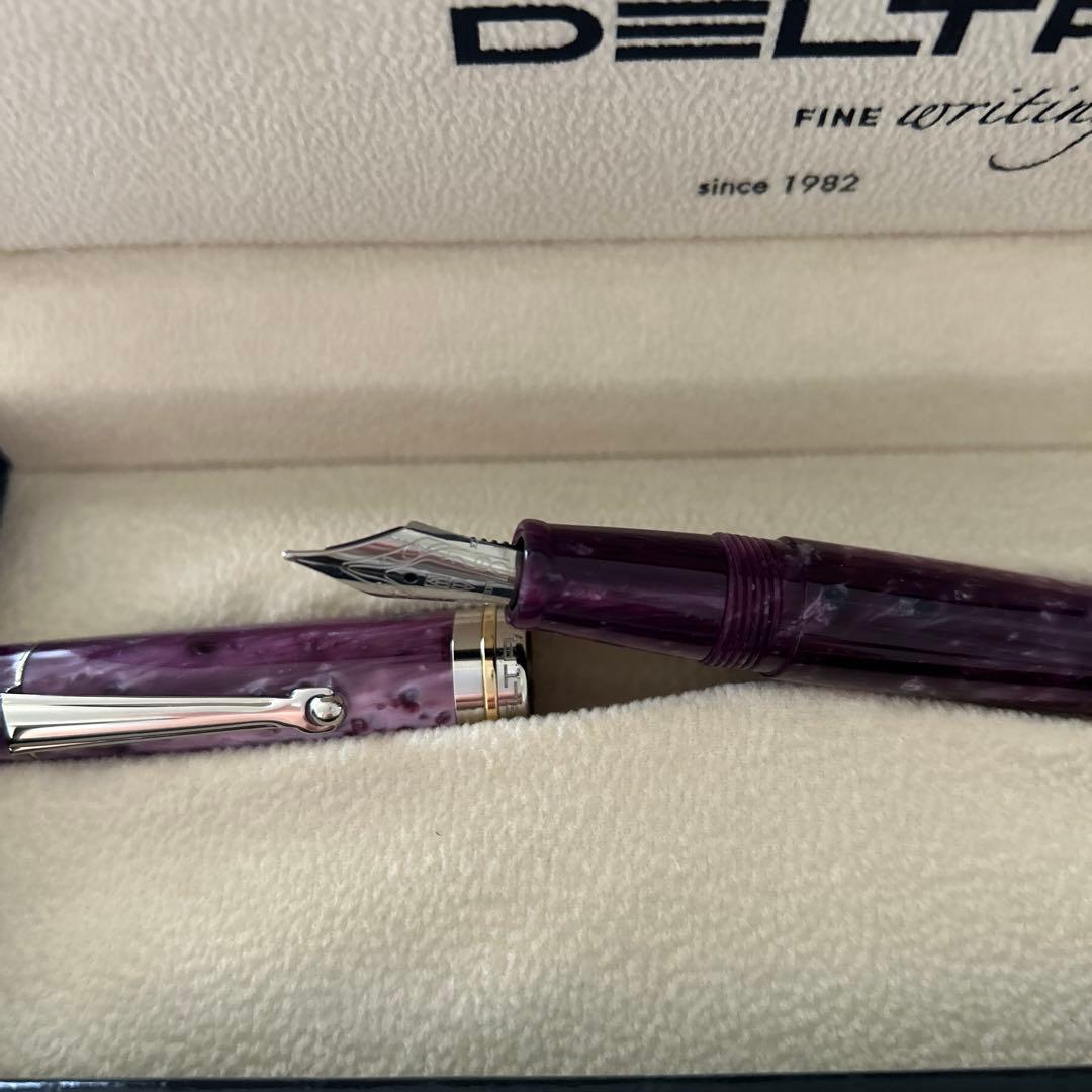 レア　DELTA デルタ 万年筆 ビンテージコレクション パープル　M