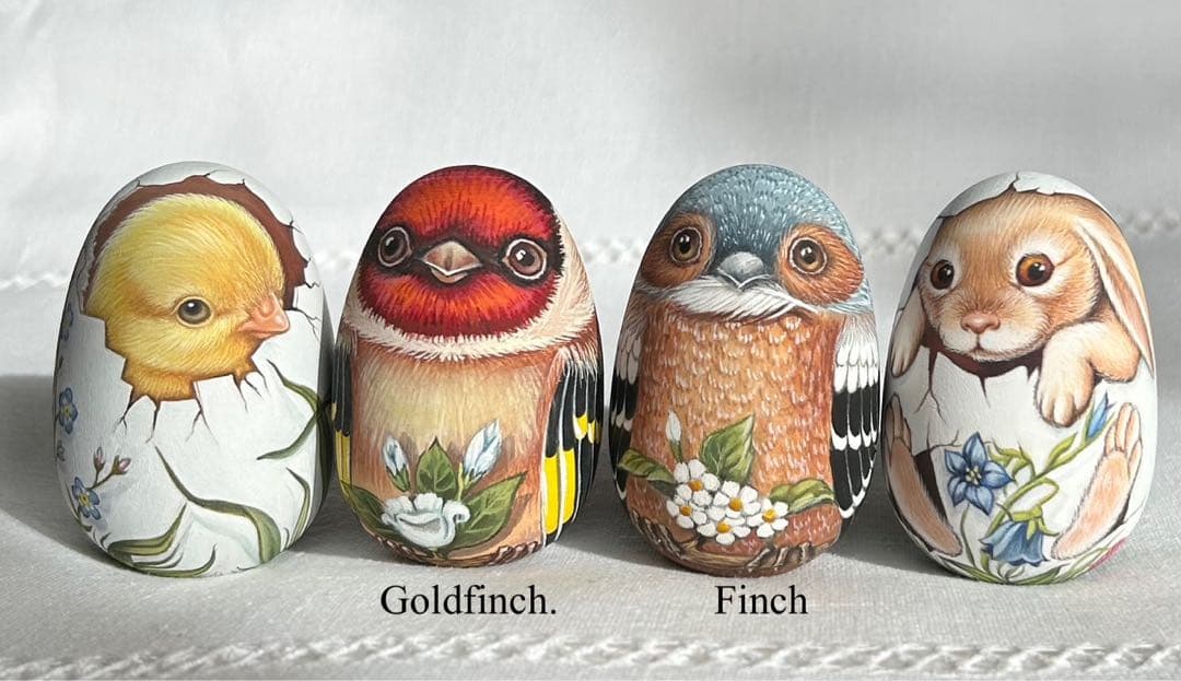 ロシア雑貨☆イースターエッグ　オーナメント 『アヒルの雛』マトリョーシカ