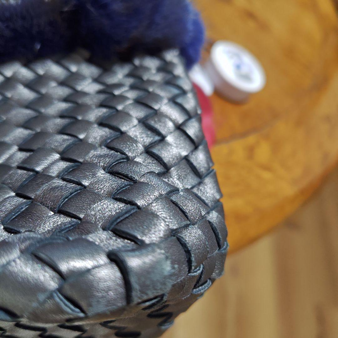 FALORNI ミンクファー付きハンドバッグ　イタリア製　数回使用