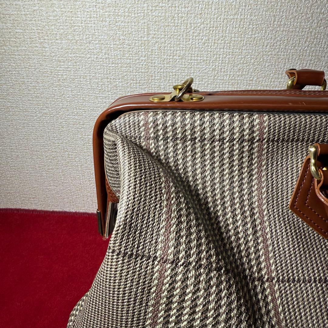 AIR FRANCE ボストンバッグ チェック柄 ヴィンテージ レア 希少