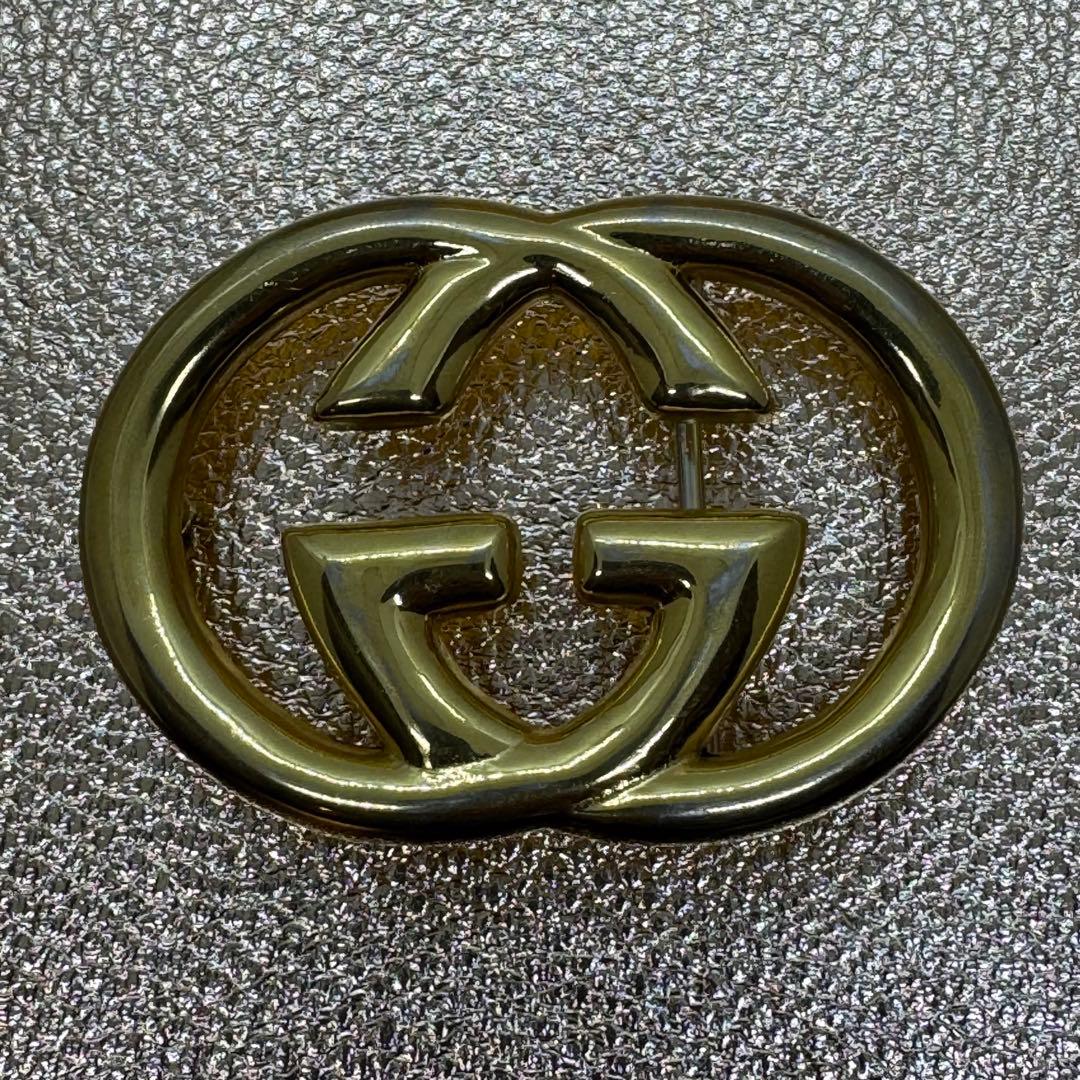 GUCCI ダークブラウン レザー ベルト