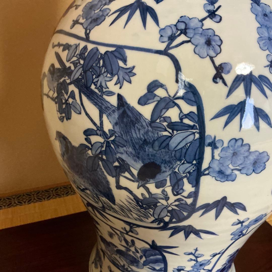 最終値下げです❣️大清乾隆年製　飾り大壺、花瓶　60センチ