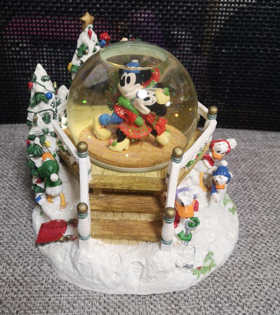 ディズニー　スノードーム　スノーグローブ　クリスマス　オルゴール　レトロ
