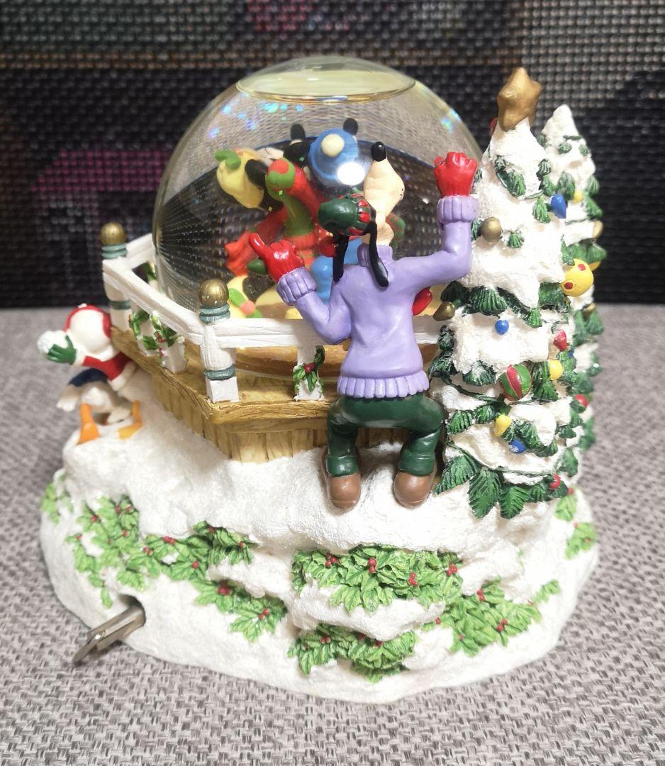 ディズニー　スノードーム　スノーグローブ　クリスマス　オルゴール　レトロ