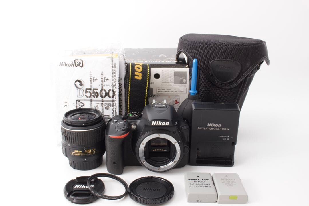 新品級美品❣️Nikon D5500 レンズキット　Wi-Fi搭載　スマホ転送