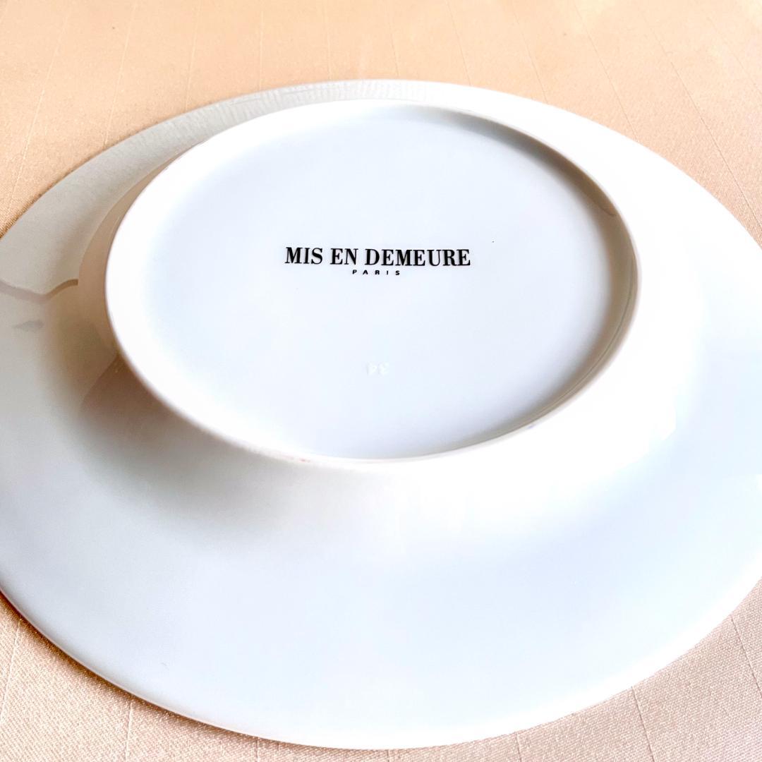 ★新品未使用★フランス製シャビーシックな ミドルプレート 4枚