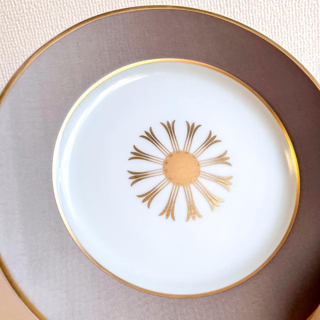 ★新品未使用★フランス製シャビーシックな ミドルプレート 4枚