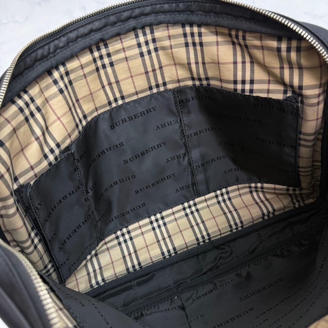 ☆極美品☆ BURBERRY ビジネスバッグ　ブラック　2way ノバチェック