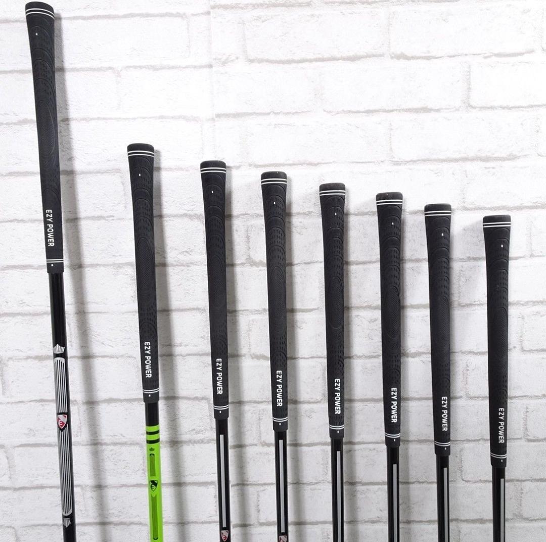 メンズゴルフ シニアゴルフ研究所 EZY POWER 8本セット グリーンスプー