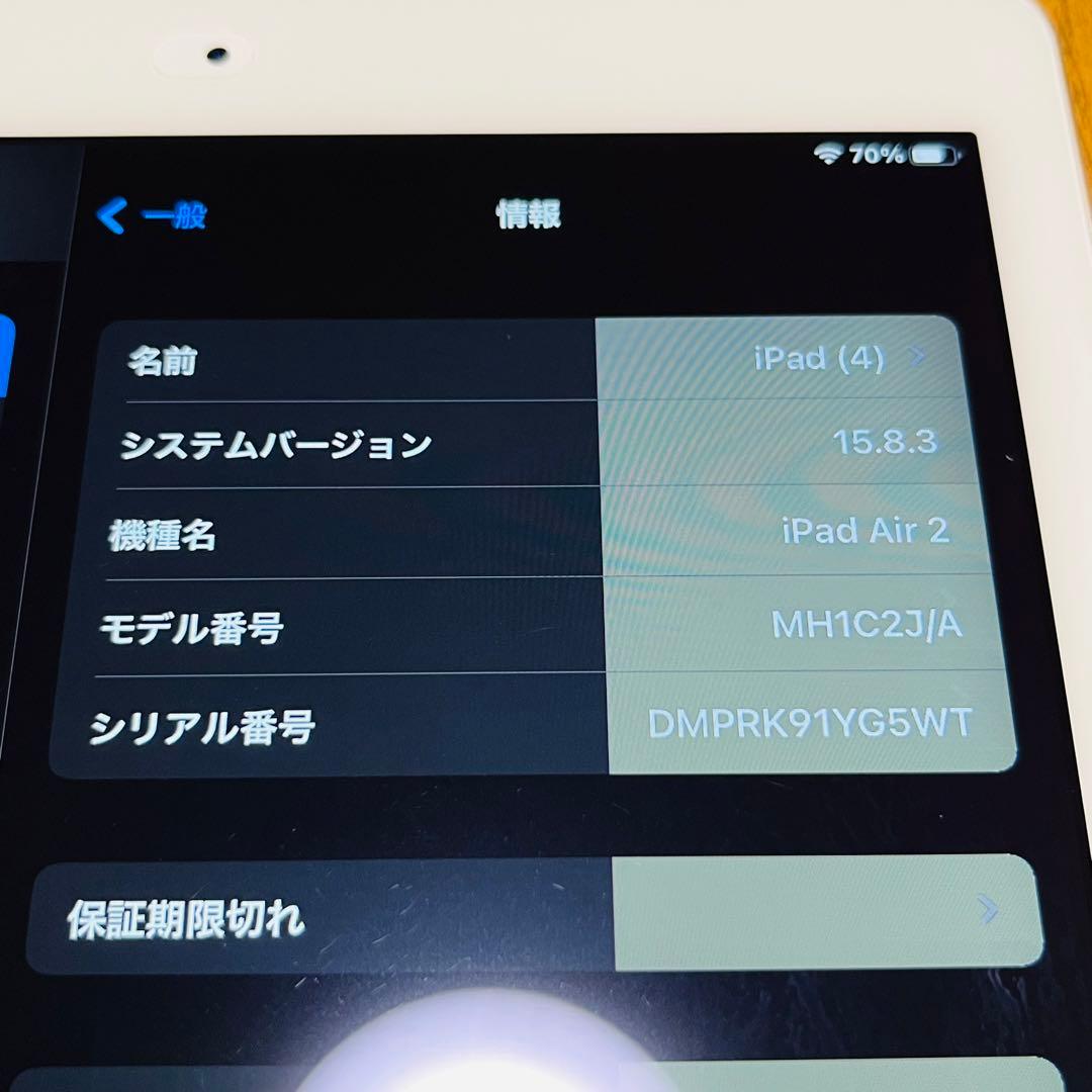 iPad Air 第2世代 16GB セルラーモデル シャンパンゴールド