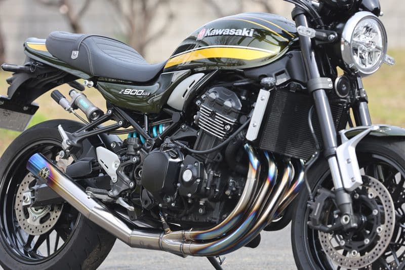 SP忠男｜パワーボックス チタンブルー│Z900RS(17-22)│マフラー