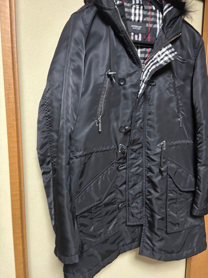 美品　バーバリー　ブラックレーベル　ナイロン　中綿ジャケット　ミリタリー