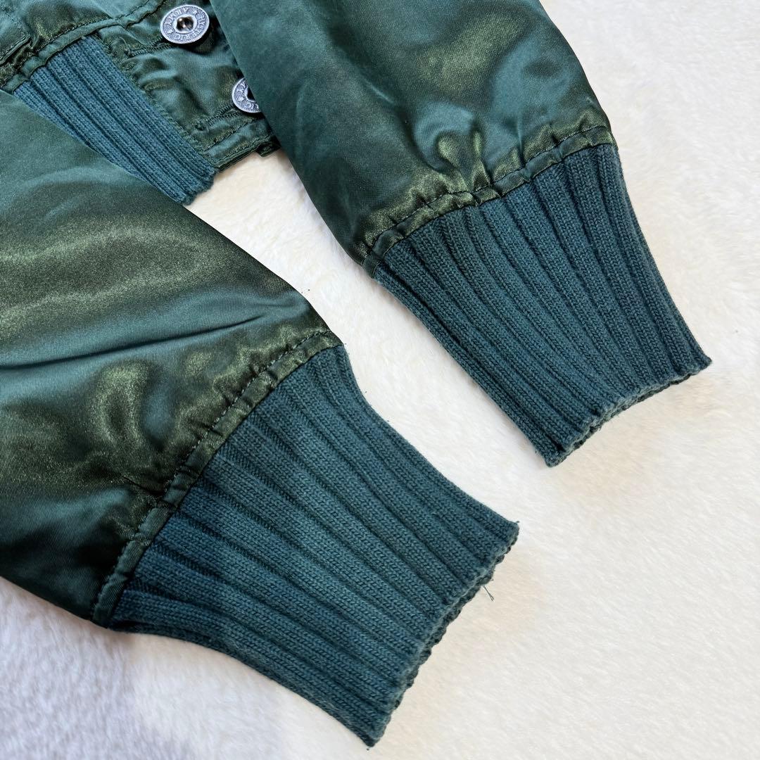 希少✨ ヒステリックグラマー スカジャン ブルゾンヒスガール 刺繍 グリーン