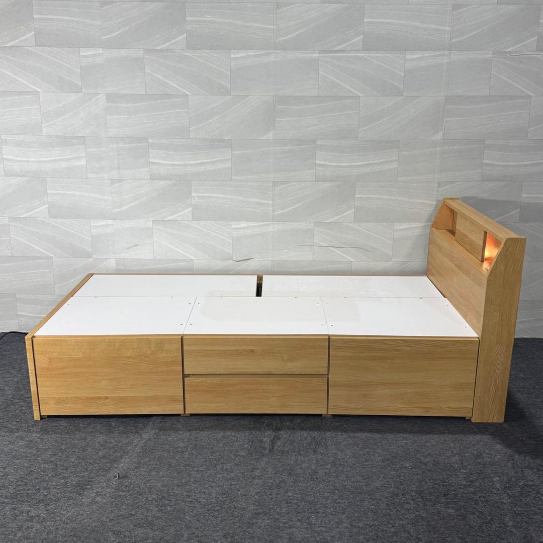 ニトリ シングル ベッドフレーム アザン3 チェスト 収納 d5090