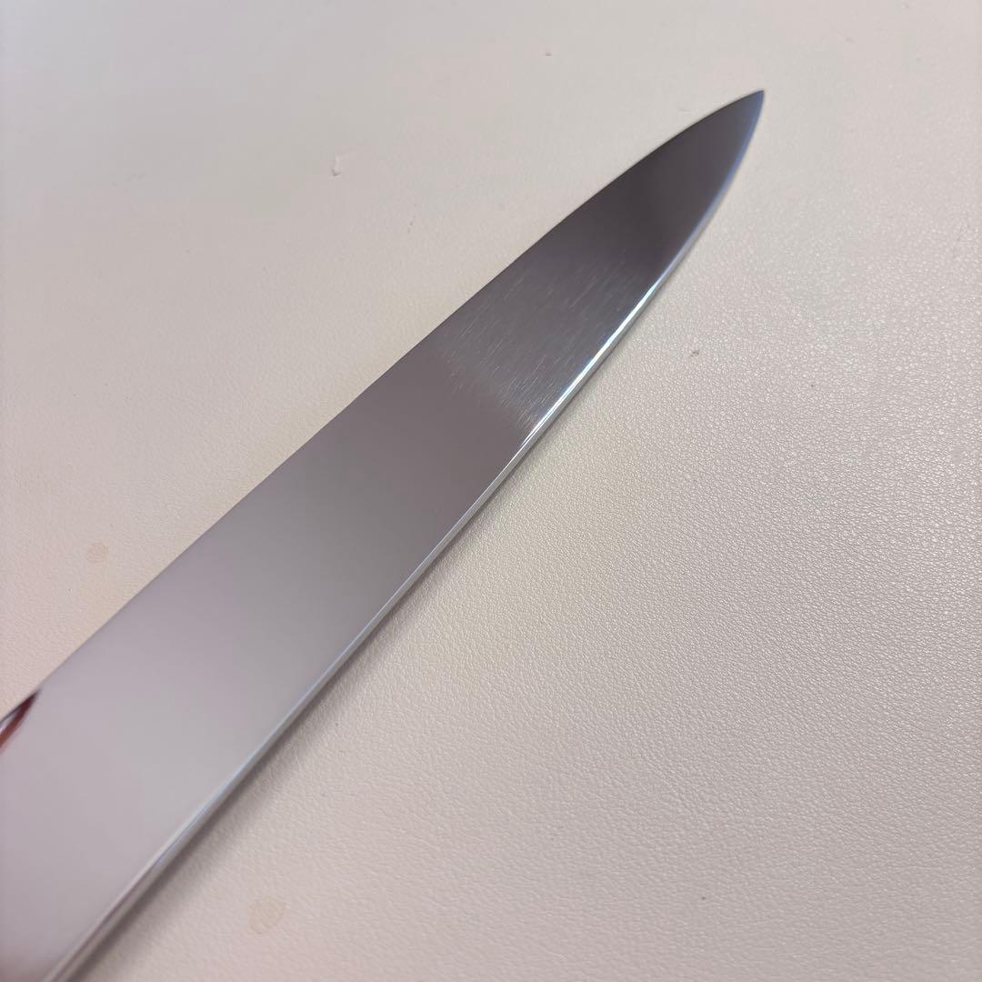 【鞘付き】 270mm柳刃包丁 鏡面　黒檀水牛八角柄 全鋼 和包丁'═