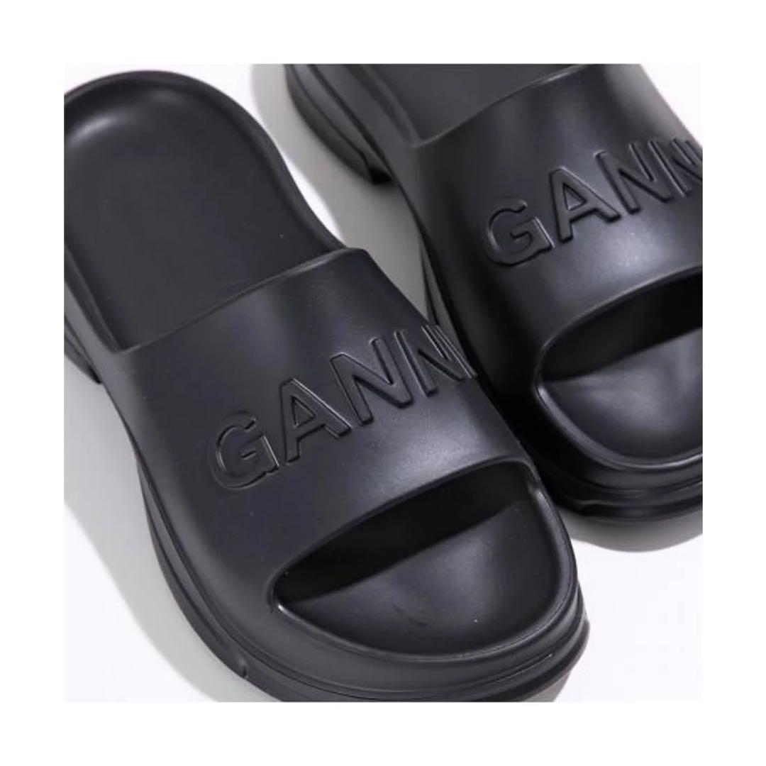 新品　GANNI Light Weight Pool Slide サンダル　黒