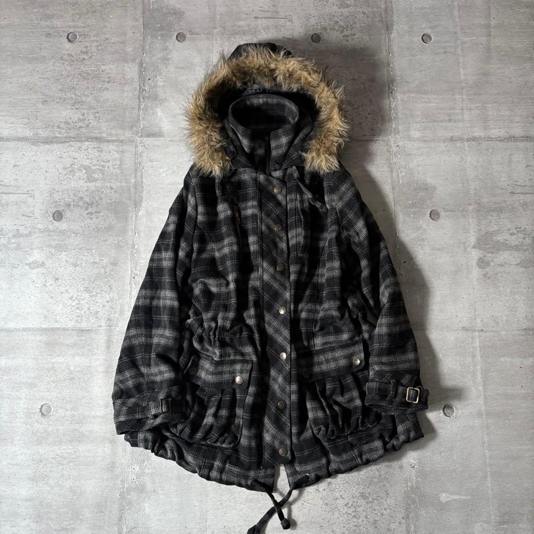 ジャケット・アウター 00s archive ombre check far jacket y2k