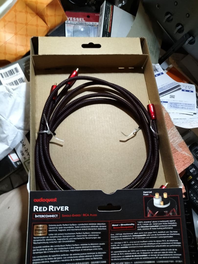 オーディオクエスト　ピンケーブル　レッドリバー　1.5mペア　新品未使用