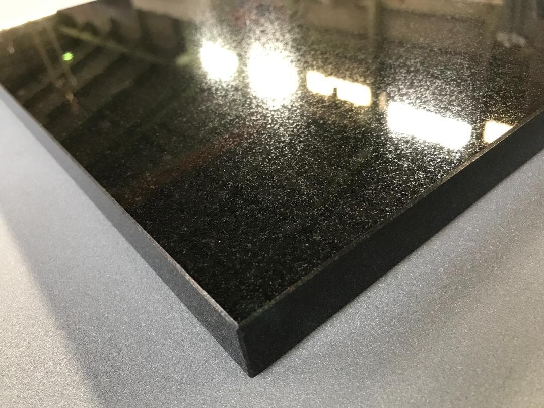 天然黒御影石 山西黒 オーディオボード●400×380×25●5面磨き　送料無料