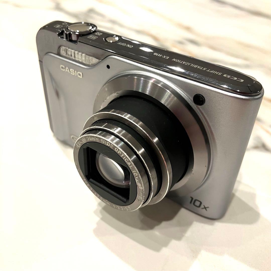 【動作確認品】CASIO EXILIM デジタルカメラ EX-H10 シルバー