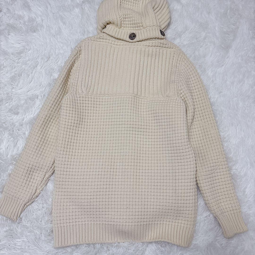 ✨極美品✨Bark バーク ダッフルコート ニット フード付き ホワイト M