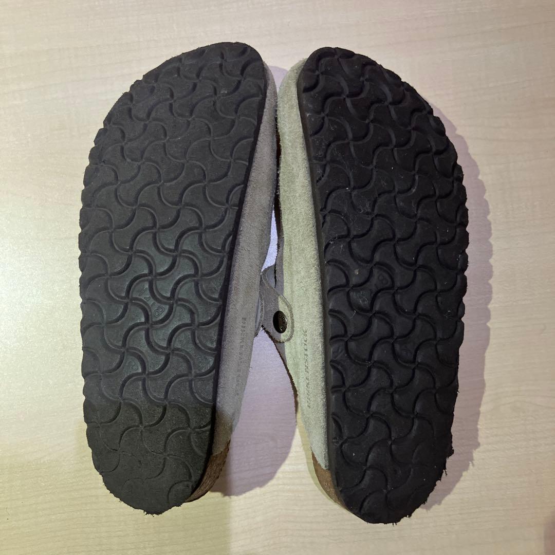 BIRKENSTOCK Boston LEVE ベージュ牛革スエード サンダル