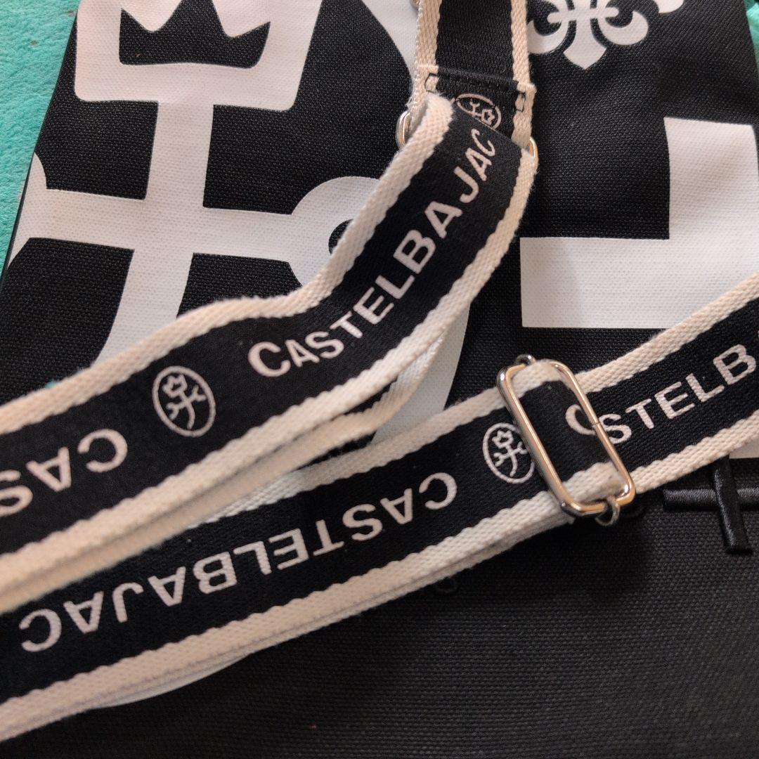 マ*ー様 CASTELBAJAC ショルダーバッグ ブラック/ホワイト