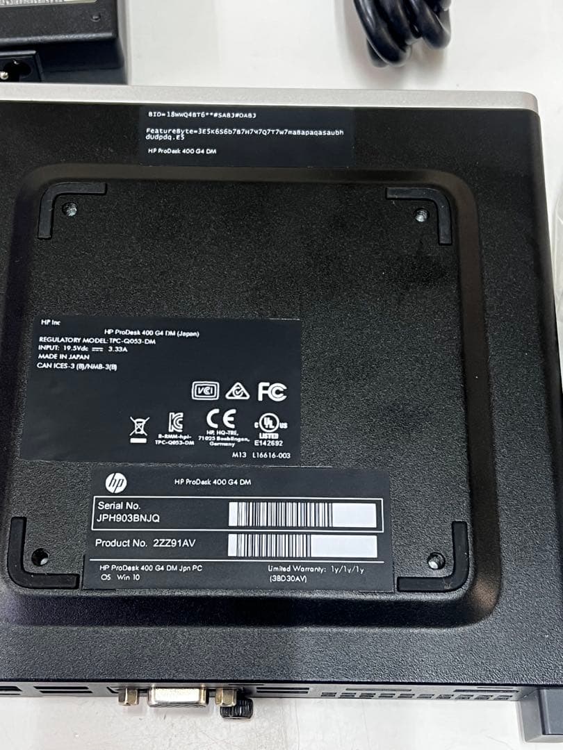 ミニPC HP ProDesk 400 G4 DM