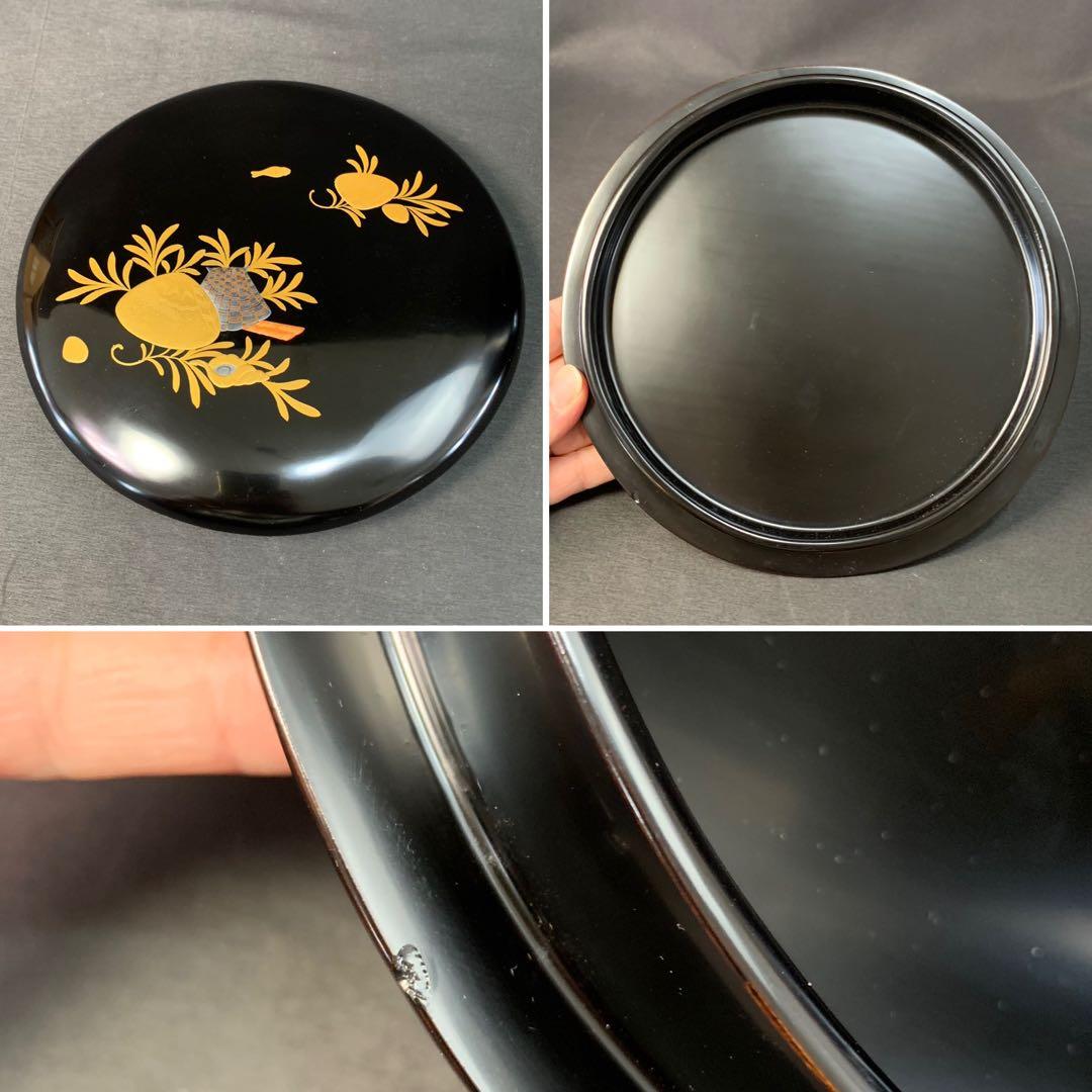 E313 送料無料　曲水指　漆器　蒔絵　茶道具　茶室　茶道　共箱