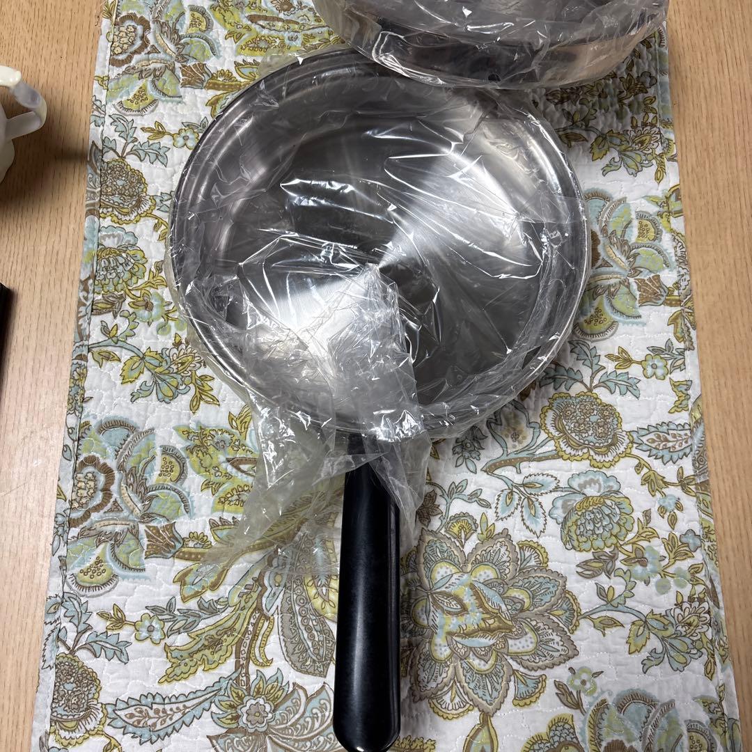 新品未使用■アムウェイ　amway　中フライパン　ステンレス■