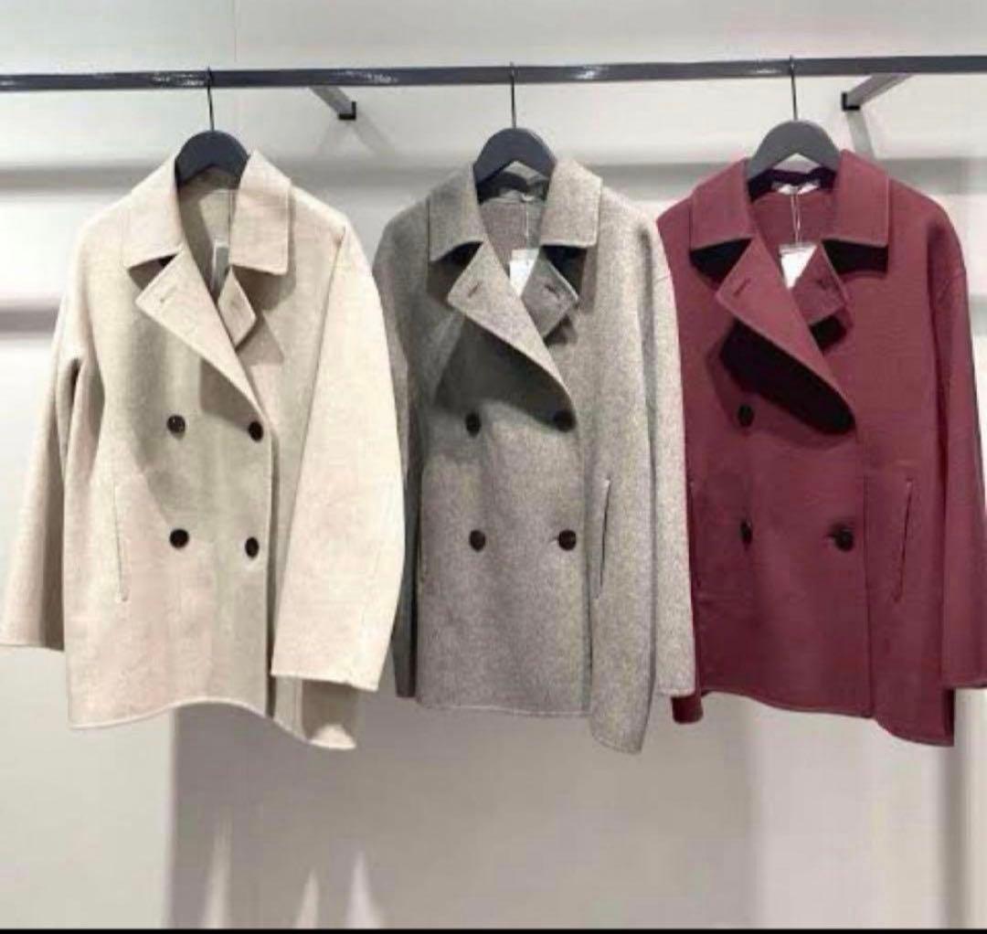 Theory luxe カシミヤ混ダブルフェイスコート