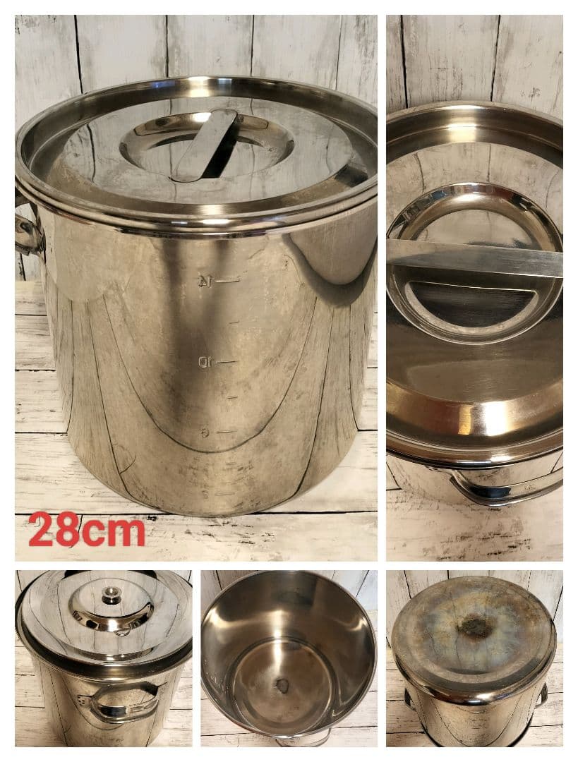 ステンレス製キッチンポット 5点セット