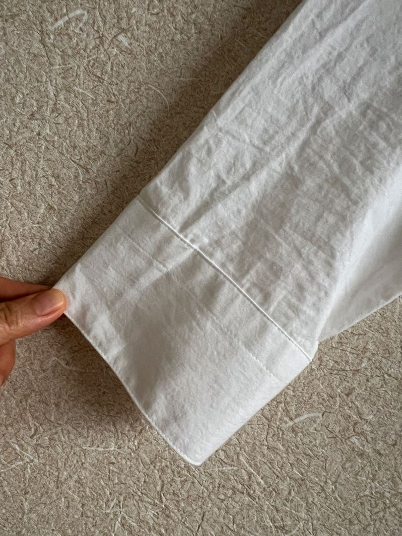 “かぐれ”コットンレギュラーシャツ・オフホワイト・未使用品