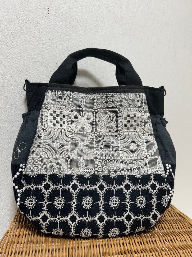 ミナペルホネン＊ギャザポケバッグ✂️ハンドメイド