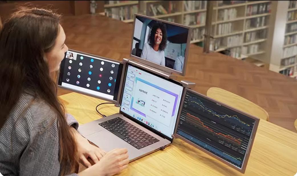 14インチ ポータブル折りたたみ式 ディスプレイ