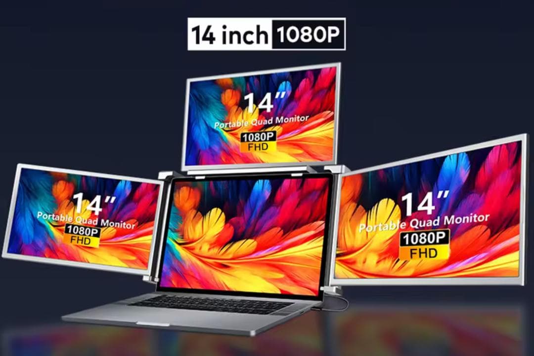 14インチ ポータブル折りたたみ式 ディスプレイ