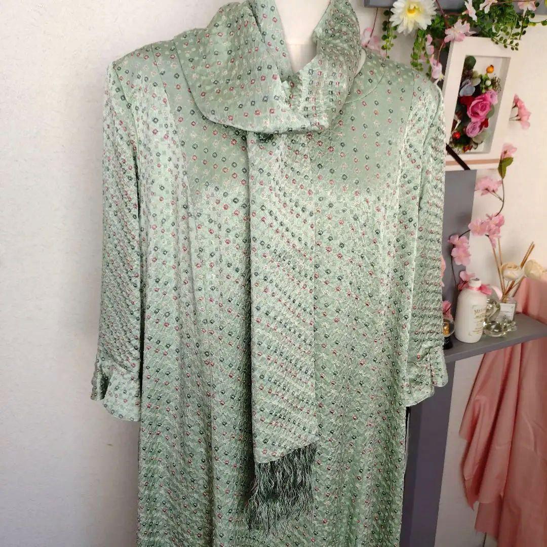 小*豆様 kiyoko koga 絹のお仕立て七分袖ワンピース