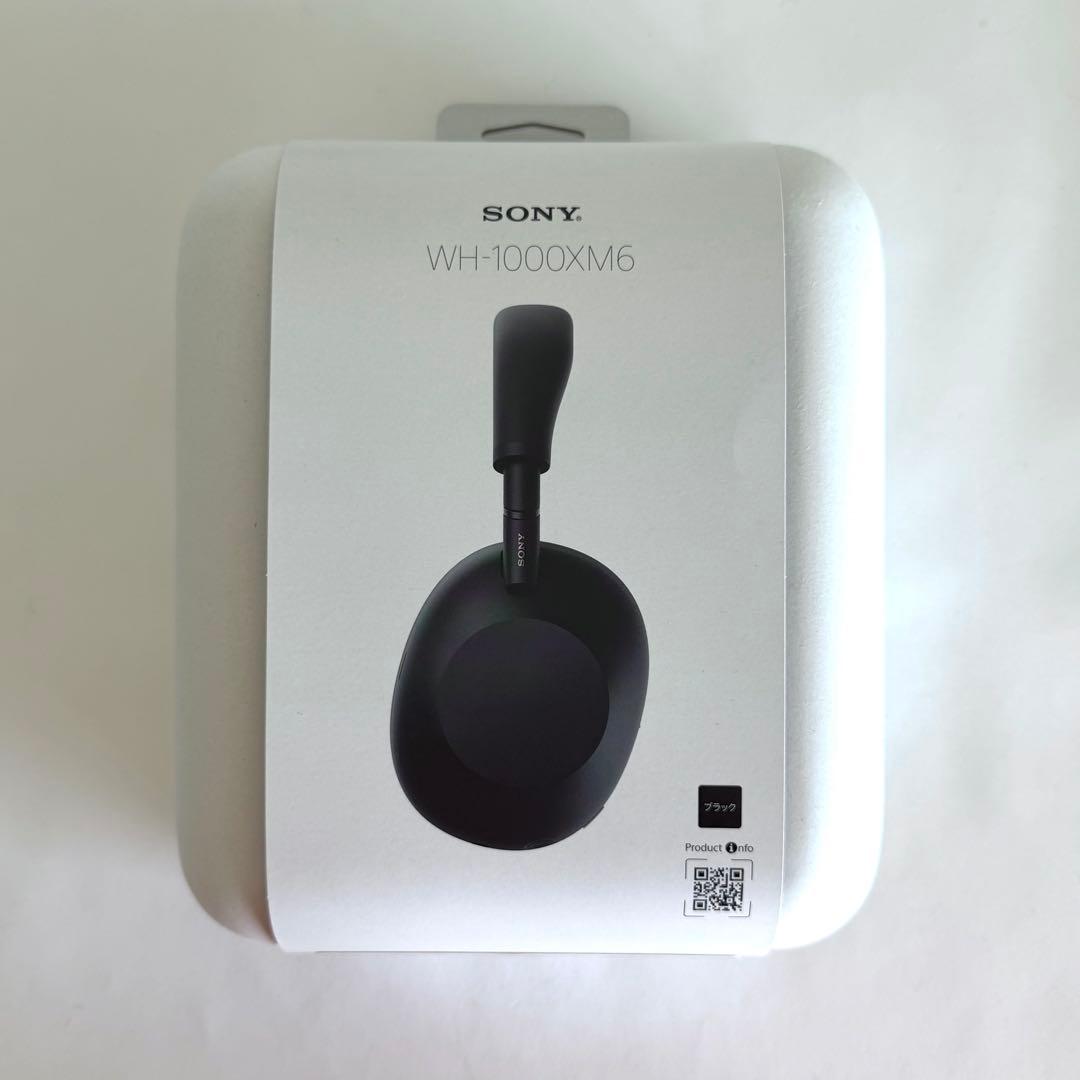 美品 SONY WH-1000XM6 ワイヤレスヘッドホン ブラック スタンド有