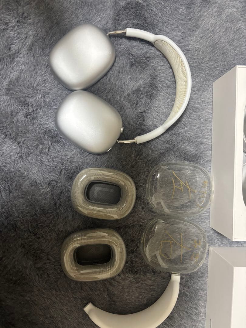 AirPods Max シルバー 本体　箱付き　カバー付き
