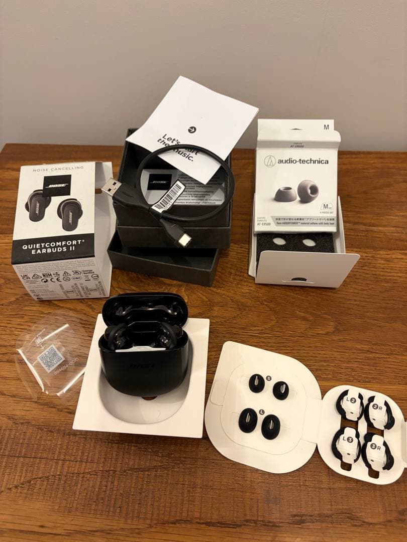 ヘッドホン Bose QuietComfort Earbuds II & AT-ER500