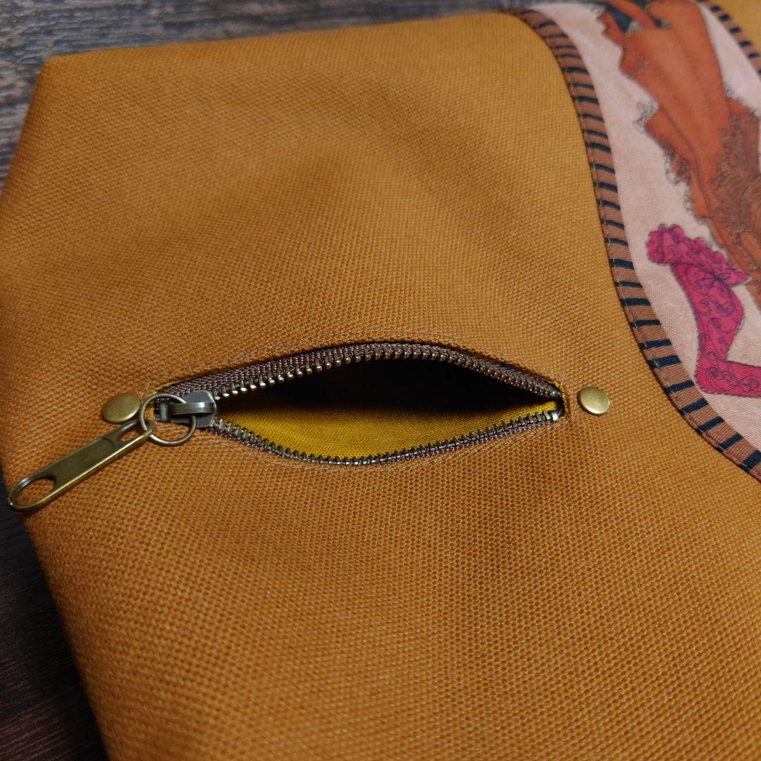 ❣️専用❣️Gypsy/8号帆布トートバッグ/ファスナーポーチ付/ロラライハリス