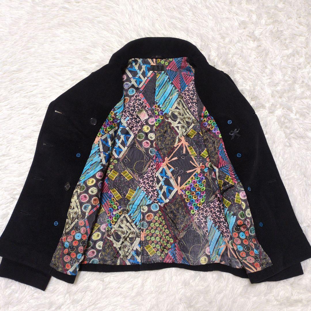 ポールスミス　ピーコート　アンゴラ　大きいサイズ　XL　黒