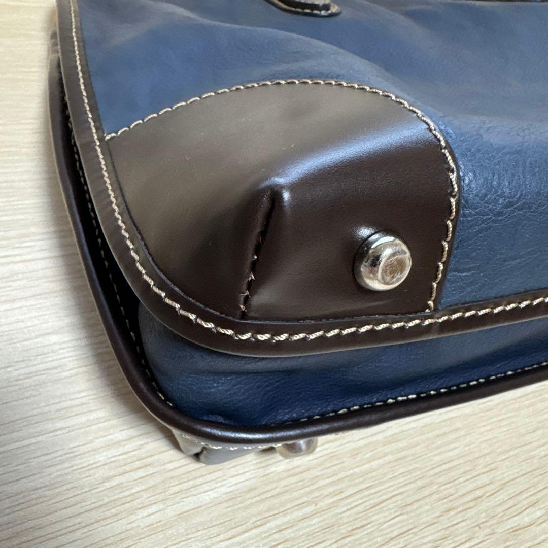 STEFANOMANO ビジネスバック ネイビー