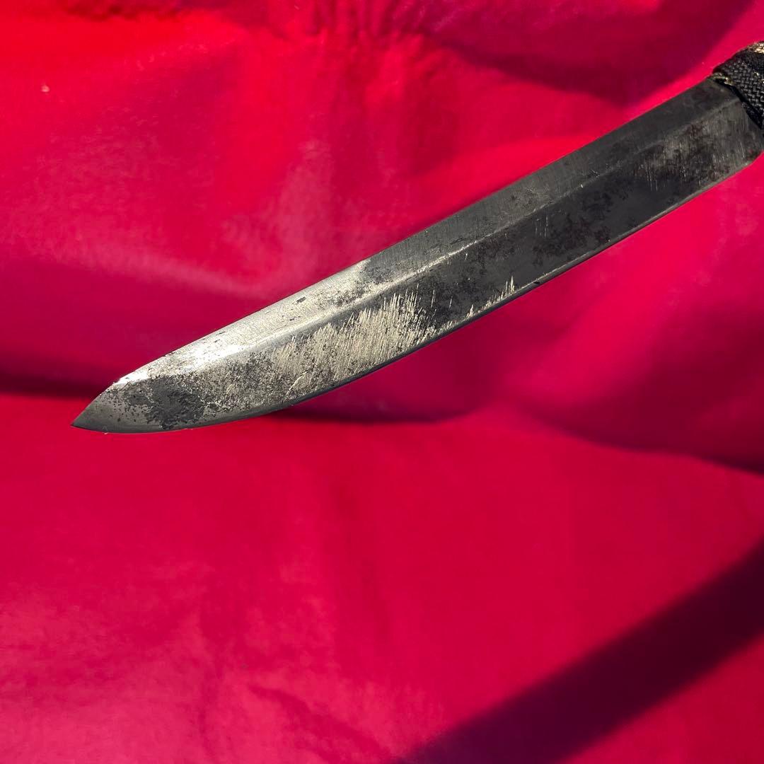 日本刀　残欠　ナイフ　⑥ 古刀　脇差　切先　フルタング　バトニング　アウトドア