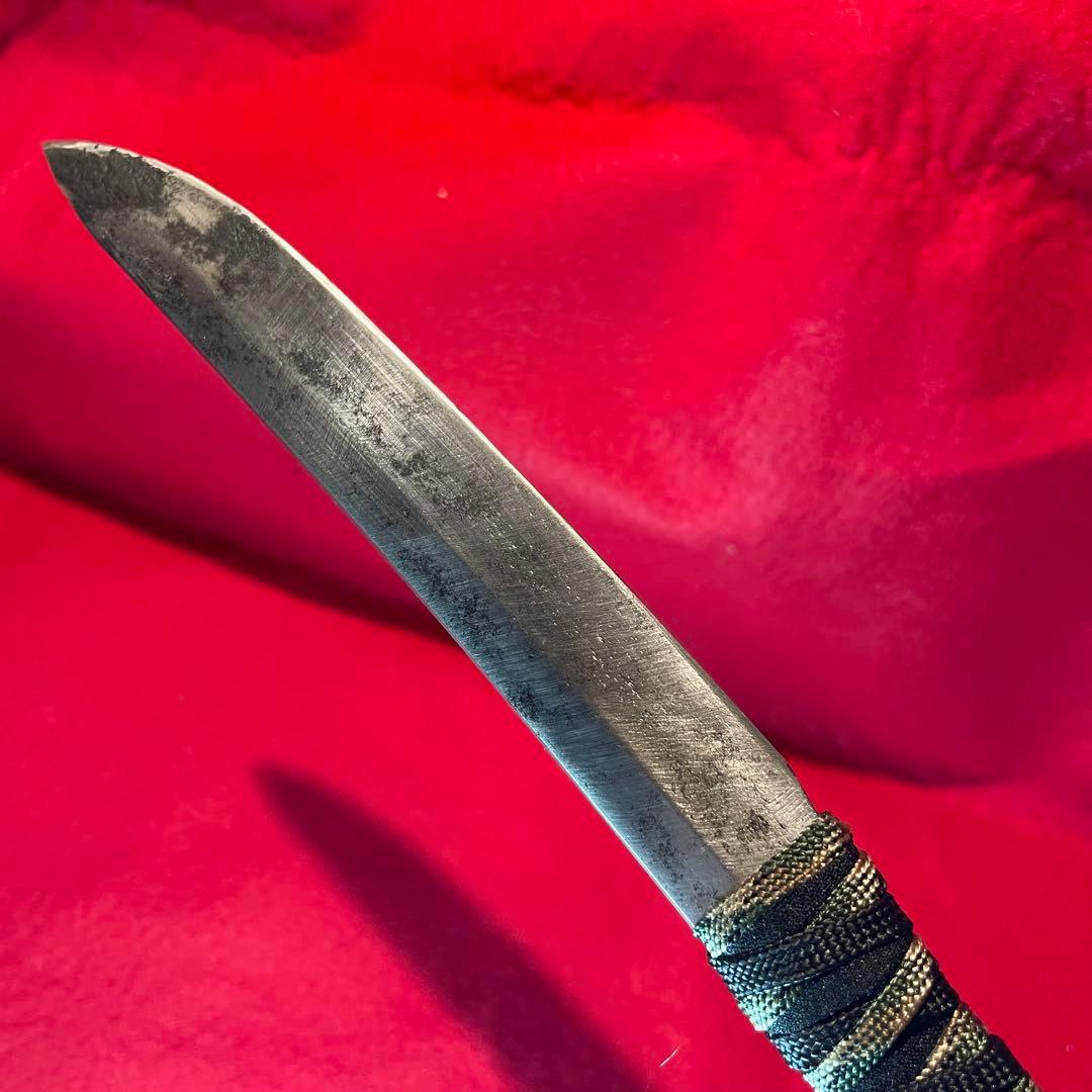 日本刀　残欠　ナイフ　⑥ 古刀　脇差　切先　フルタング　バトニング　アウトドア