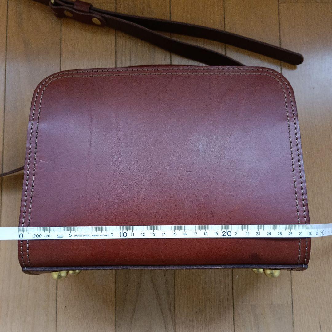 HERZ ダブルステッチ2wayショルダー チョコ