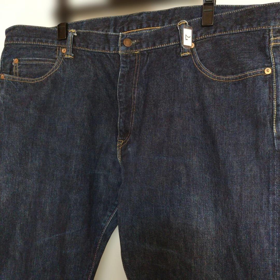 No.7　桃太郎ジーンズ　W42　ダークブルー ストレートデニム 　※裾上げ済み