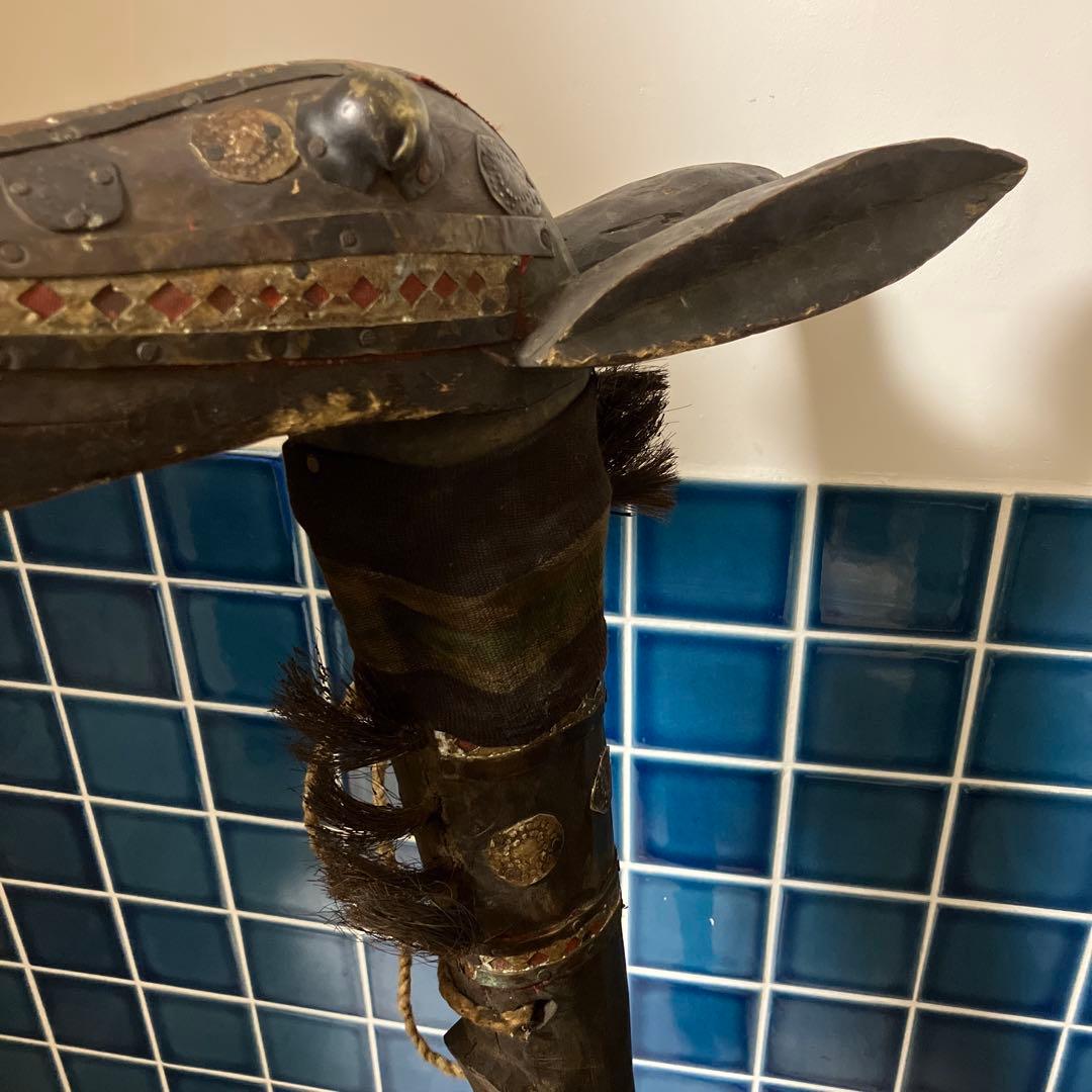 マリ共和国　木製馬のオブジェ