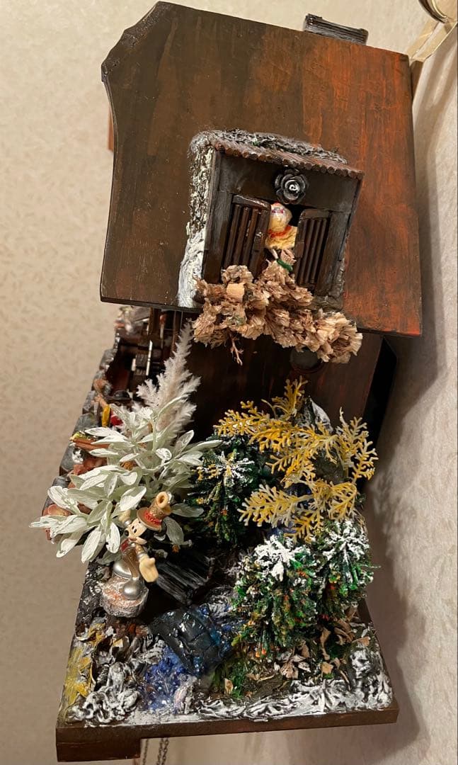 西ドイツ製　からくり鳩時計　稼働品 アンティーク 木製 ヴィンテージ　精度調整済